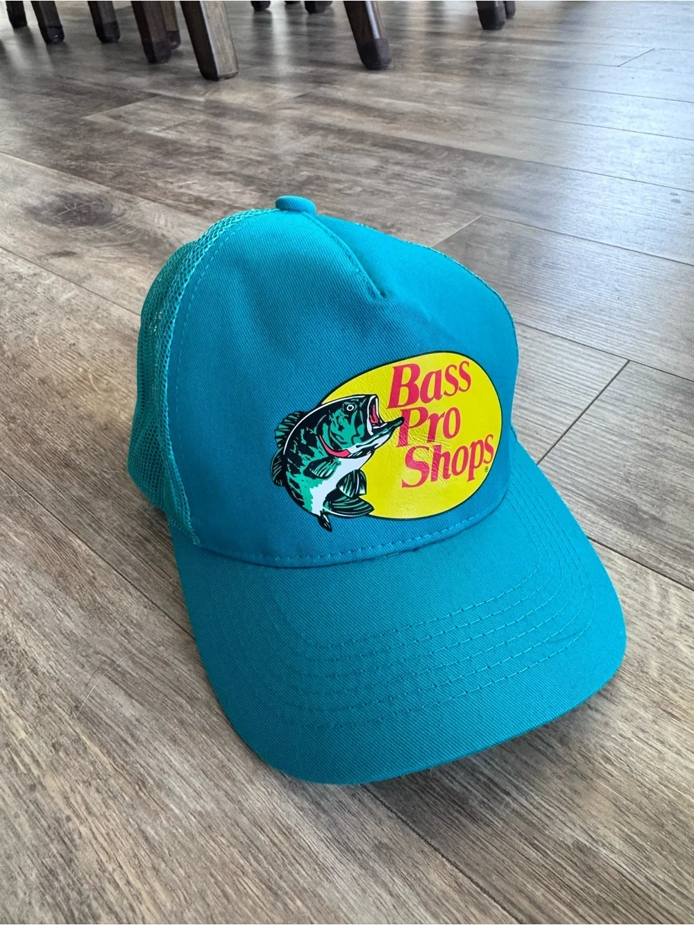 Bass Pro Shops Teal Fishing Mesh Trucker Hat